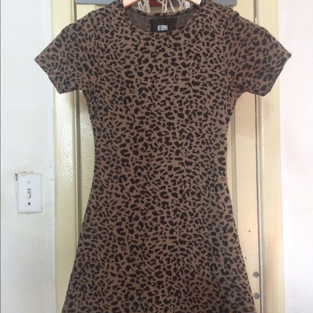 Reformation - leopard dress MINI XXS